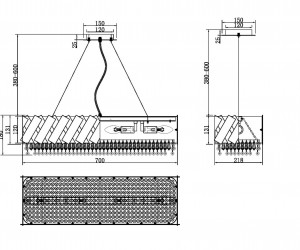 Подвесной светильник Maytoni MOD017PL-04BS