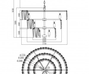 Подвесной светильник Maytoni MOD043PL-18CH