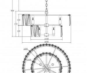 Подвесной светильник Maytoni MOD043PL-12CH