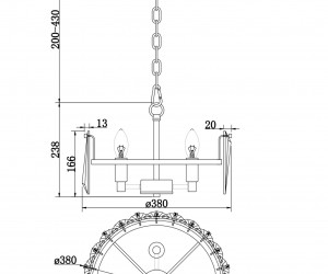Подвесной светильник Maytoni MOD043PL-04CH