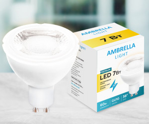 Лампа LED MR16-PR 7W GU10 3000K (60W) 175-250V