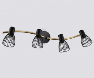 TR8662/4 BK/GD черный/золото E14/4 max 60W 760*100*170