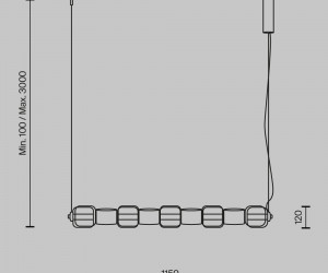 Подвесной светильник Maytoni MOD381PL-L45B3K