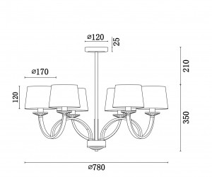 Люстра Freya FR5034PL-06CH