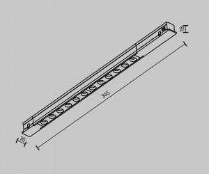 Трековый светильник Technical TR232-2-10W3K-B