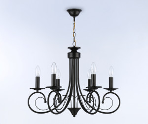 TR9612/6 BK черный E14/6 max 40W D560*650