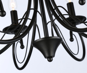 TR9612/6 BK черный E14/6 max 40W D560*650