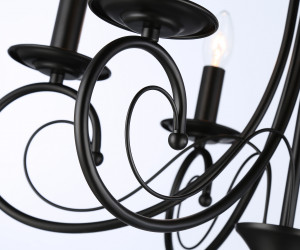 TR9612/6 BK черный E14/6 max 40W D560*650