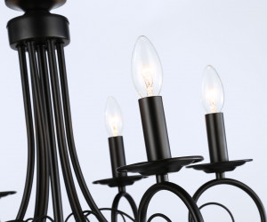 TR9612/6 BK черный E14/6 max 40W D560*650