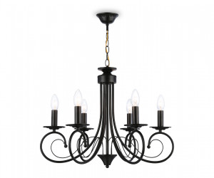 TR9612/6 BK черный E14/6 max 40W D560*650