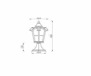 Ландшафтный светильник Outdoor O413FL-01BZ