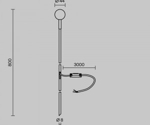Ландшафтный светильник Outdoor O523FL-L2PT3K