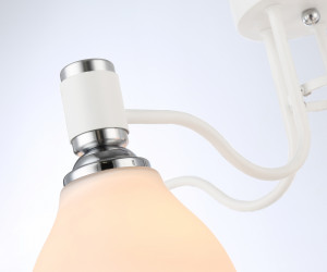 TR303305/5 WH/CH/FR белый/хром/белый матовый E27*5 max 60W D600*270