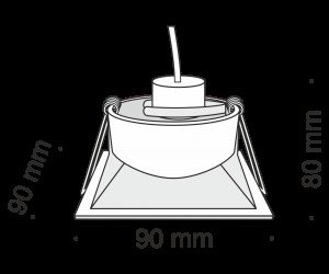 Встраиваемый светильник Technical DL029-2-01B