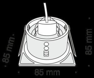 Встраиваемый светильник Technical DL033-2-01W