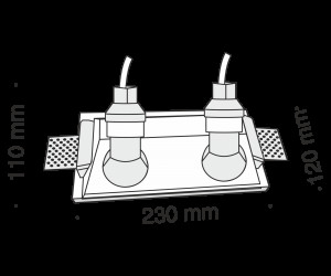 Встраиваемый светильник Technical DL002-1-02-W
