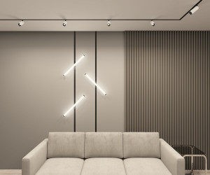 DK8040-BW+BK Акцентный светильник SMART SPOT 9W DIM 3000K-6000K, черный с белым, алюминий