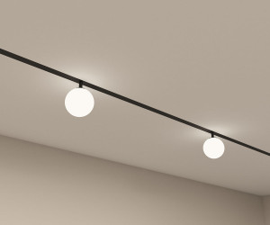 DK8050-BK Рассеивающий светильник SMART MOON 5W DIM 3000K-6000K, ?100мм, черный, акрил