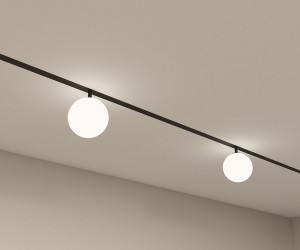 DK8051-BK Рассеивающий светильник SMART MOON 5W DIM 3000K-6000K, ?130мм, черный, акрил