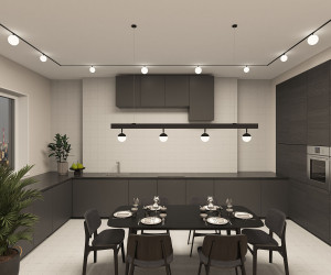 DK8051-BK Рассеивающий светильник SMART MOON 5W DIM 3000K-6000K, ?130мм, черный, акрил