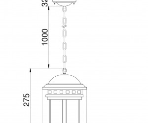 Подвесной светильник Outdoor O031PL-01BR