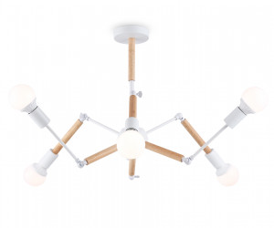 TR80485/6 WH/LW белый/светлое дерево E27/6 max 60W D930*510