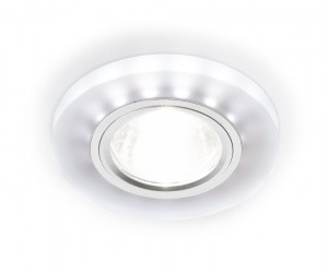 S214 WH/CH/WH матовый/хром/MR16+3W(LED WHITE)