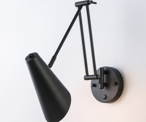 Светильник телескопический настенный черный E27 57см Zortes Wandle ZRS.1778.15