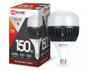 Лампа светодиодная LED-HP-PRO 150Вт 230В E27 с адаптером Е40 6500К 13500Лм IN HOME