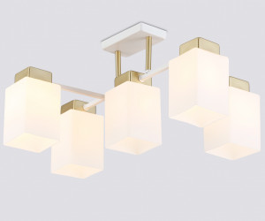 TR303047/5 WH/GD белый/золото E27/5 max 60W 540*480*270