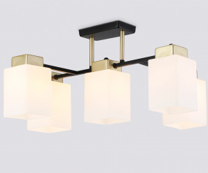 TR303048/5 BK/GD черный/золото E27/5 max 60W 540*480*270