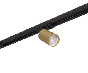 DK6201-BG Трековый светильник IP 20, 15 Вт, GU5.3, матовое золото с черным, алюминий