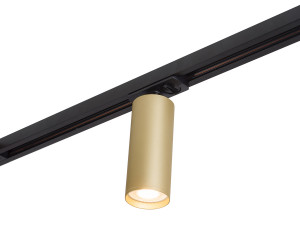 DK6202-BG Трековый светильник IP 20, 15 Вт, GU10, матовое золото с черным, алюминий