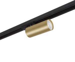 DK6202-BG Трековый светильник IP 20, 15 Вт, GU10, матовое золото с черным, алюминий