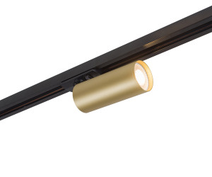 DK6202-BG Трековый светильник IP 20, 15 Вт, GU10, матовое золото с черным, алюминий