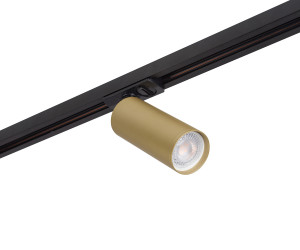 DK6202-BG Трековый светильник IP 20, 15 Вт, GU10, матовое золото с черным, алюминий