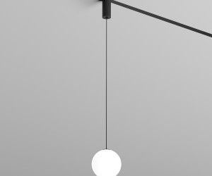 DK8052-BK Подвесной светильник SMART MOON 5W DIM 3000K-6000K, ?130мм, черный, акрил