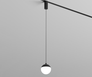 DK8056-BK Подвесной светильник SMART MOON 12W DIM 3000K-6000K, черный, алюминий, акрил