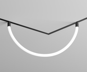 DK8060-BK Гибкий рассеивающий матовый светильник SMART RAY 18W DIM 3000K-6000K, длина плафона 1.5м, черный