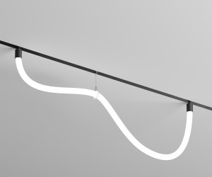 DK8060-BK Гибкий рассеивающий матовый светильник SMART RAY 18W DIM 3000K-6000K, длина плафона 1.5м, черный