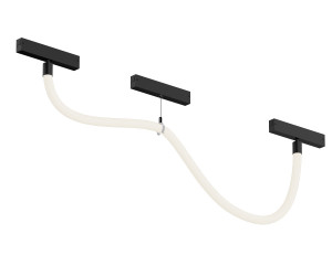 DK8060-BK Гибкий рассеивающий матовый светильник SMART RAY 18W DIM 3000K-6000K, длина плафона 1.5м, черный