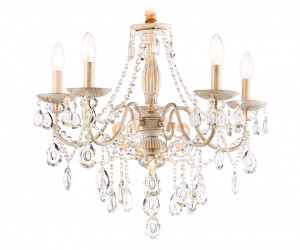 TR4944/5 WH/GD/CL белый/золото/прозрачный E14/5 max 40W D605*565