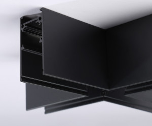 GL3376 BK черный коннектор X-образный для накладного шинопровода 170*170*53.7