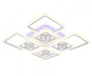 FA289/4+4 WH белый 176W 820*820*120 (ПДУ РАДИО 2.4G)