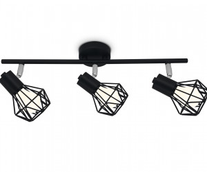 TR8622/3 BK/CH черный/хром E27*3 max 40W 460*91*175