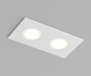Встраиваемый влагозащищенный светильник PORT, 2?15 Вт макс., LED, GU5.3, IP65, корпус из полимера, цвет белый