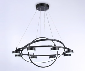 FL51779/3+8 BK черный 3000K/4200K/6400K 112W D800/580/400*1200 (ПДУ ИК)