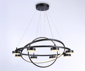 FL51779/3+8 BK черный 3000K/4200K/6400K 112W D800/580/400*1200 (ПДУ ИК)