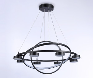 FL51779/3+8 BK черный 3000K/4200K/6400K 112W D800/580/400*1200 (ПДУ ИК)