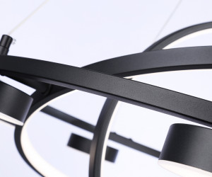 FL51779/3+8 BK черный 3000K/4200K/6400K 112W D800/580/400*1200 (ПДУ ИК)